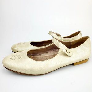 Girls Grey Faux Suede Ankle Strap Studded Slip-On Pumps Casual Shoes UK Kid 11-6